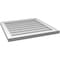 Ekena Millwork Vertical Surface Mount PVC Gable Vnt: Non-Functional, w/2"W x 1-1/2"H, Brickmould Frame, 24"W x 24"H GVPVE24X2402SN - alternate 3